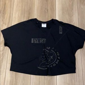Gymshark cropped tshirt size small